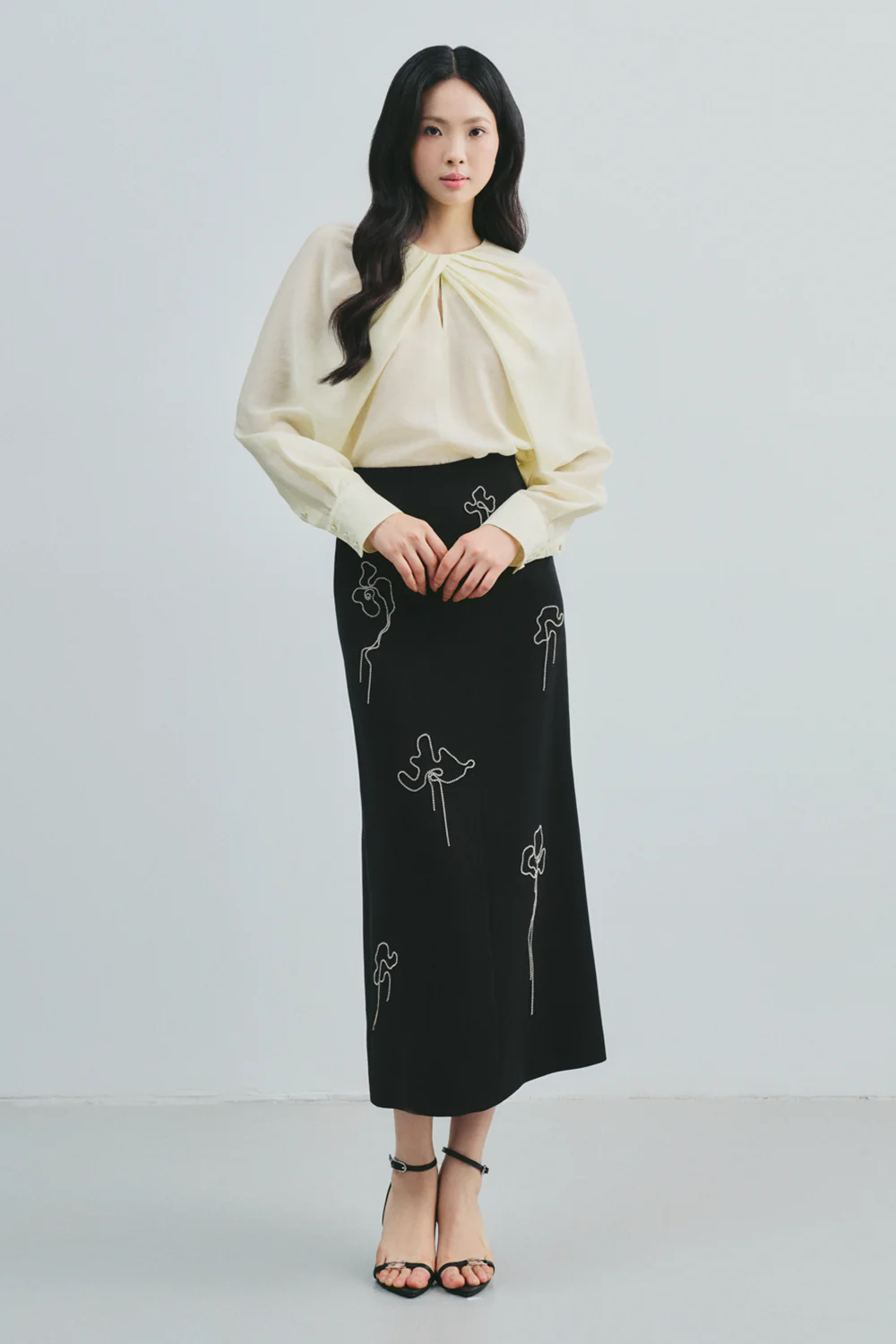 Phemia A-line Polyester Skirt