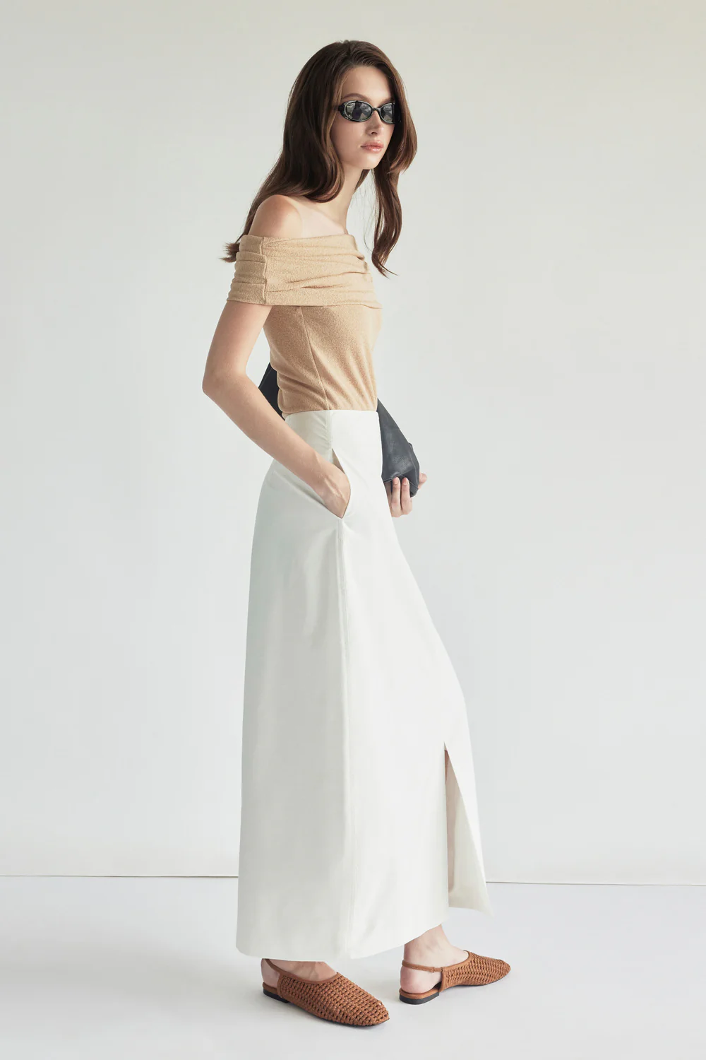 Zoe Cocoon Cotton Skirt