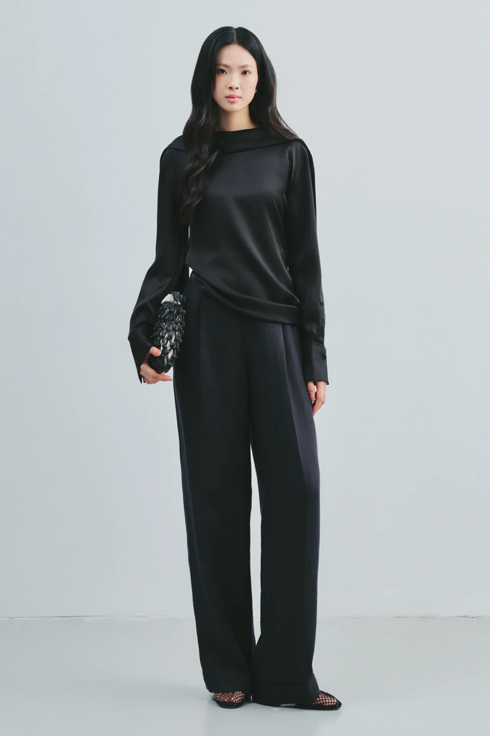 Adina Scarf Neck Draped Top