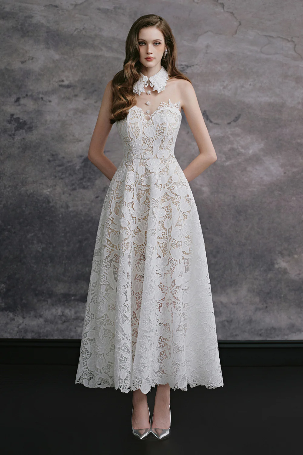 Merri Collared Button Midi Dress