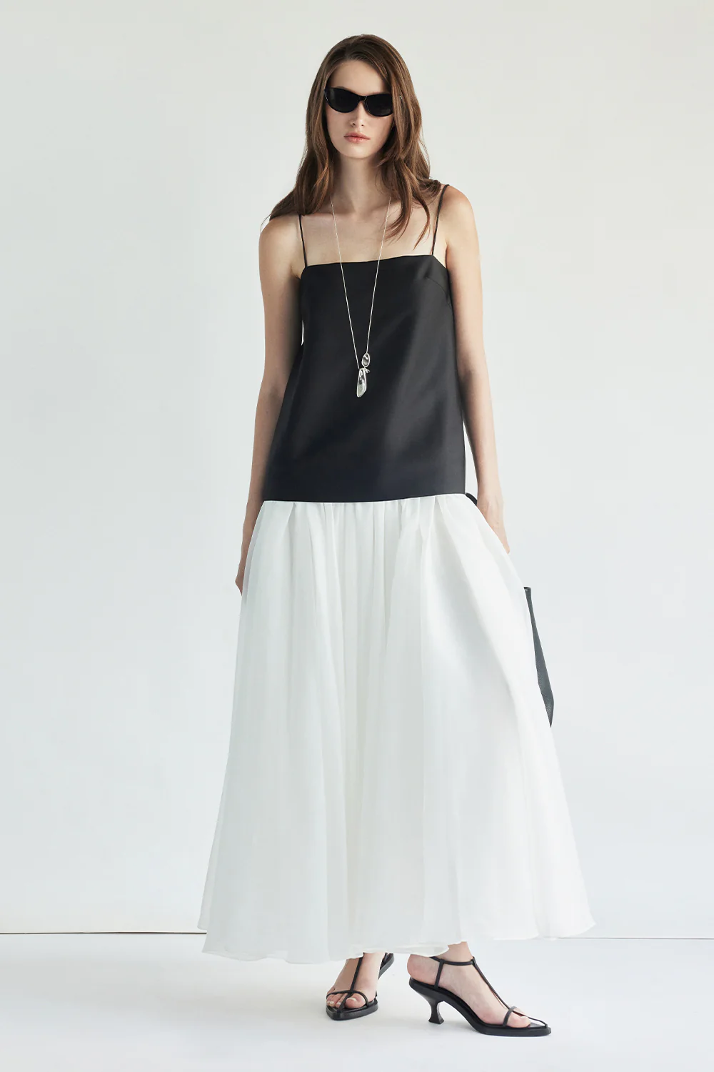 Sarah A-line Gathering Maxi Dress