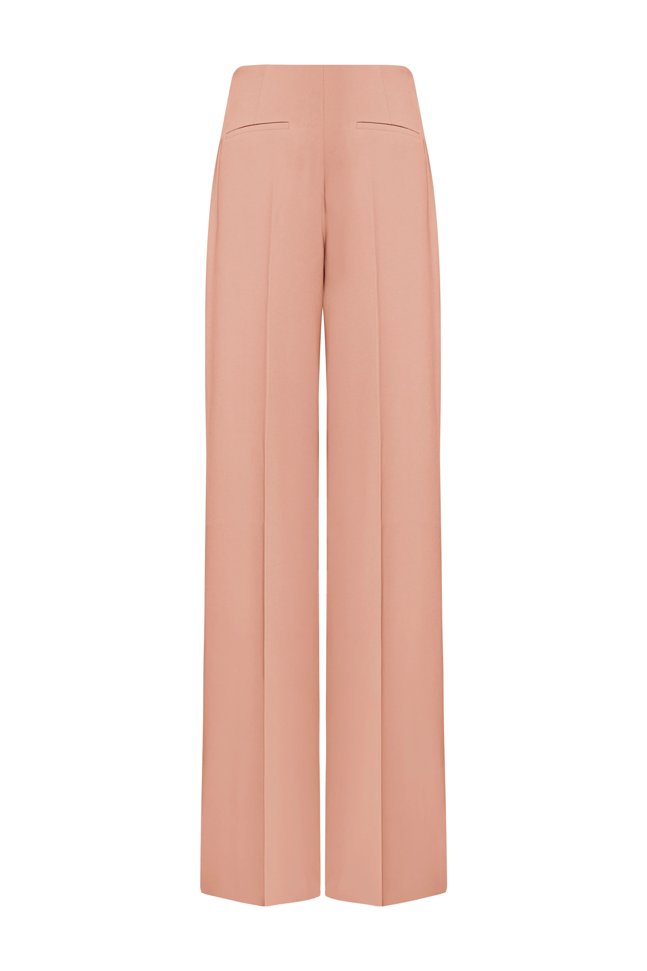 Saint-Paul Straight Wide Leg Silk Maxi Pants