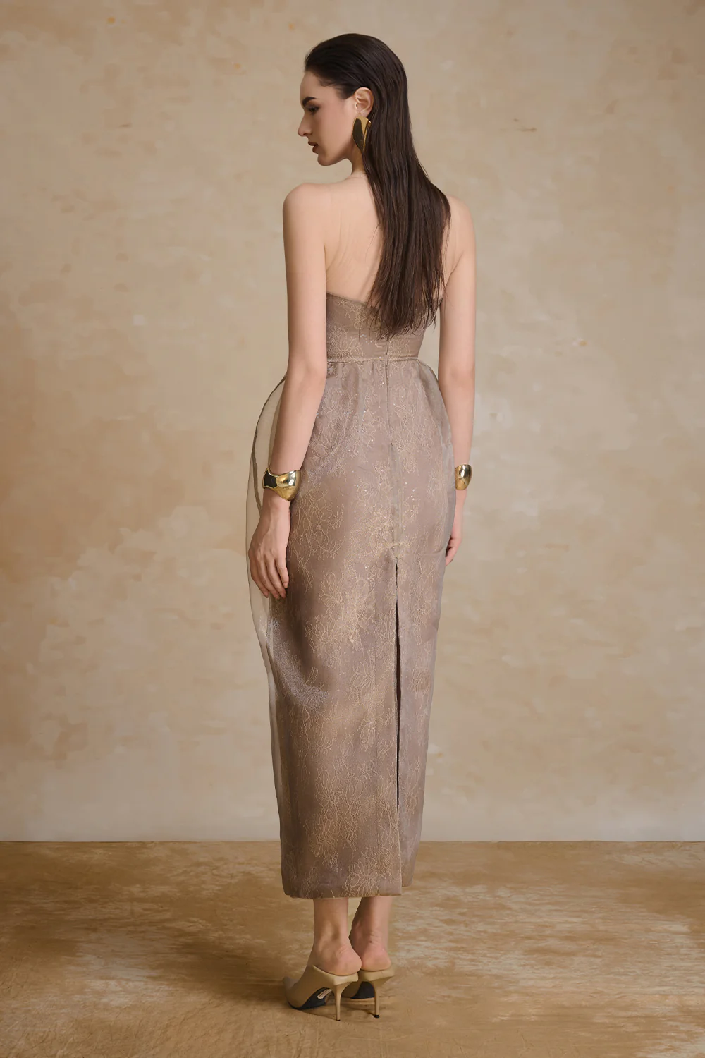 Flux Cocoon Draped Maxi Dress