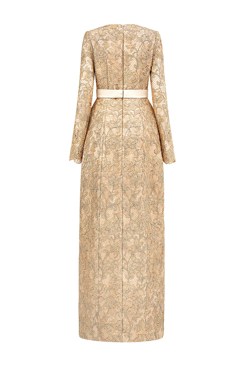 Charlie A-line Lace Maxi Dress