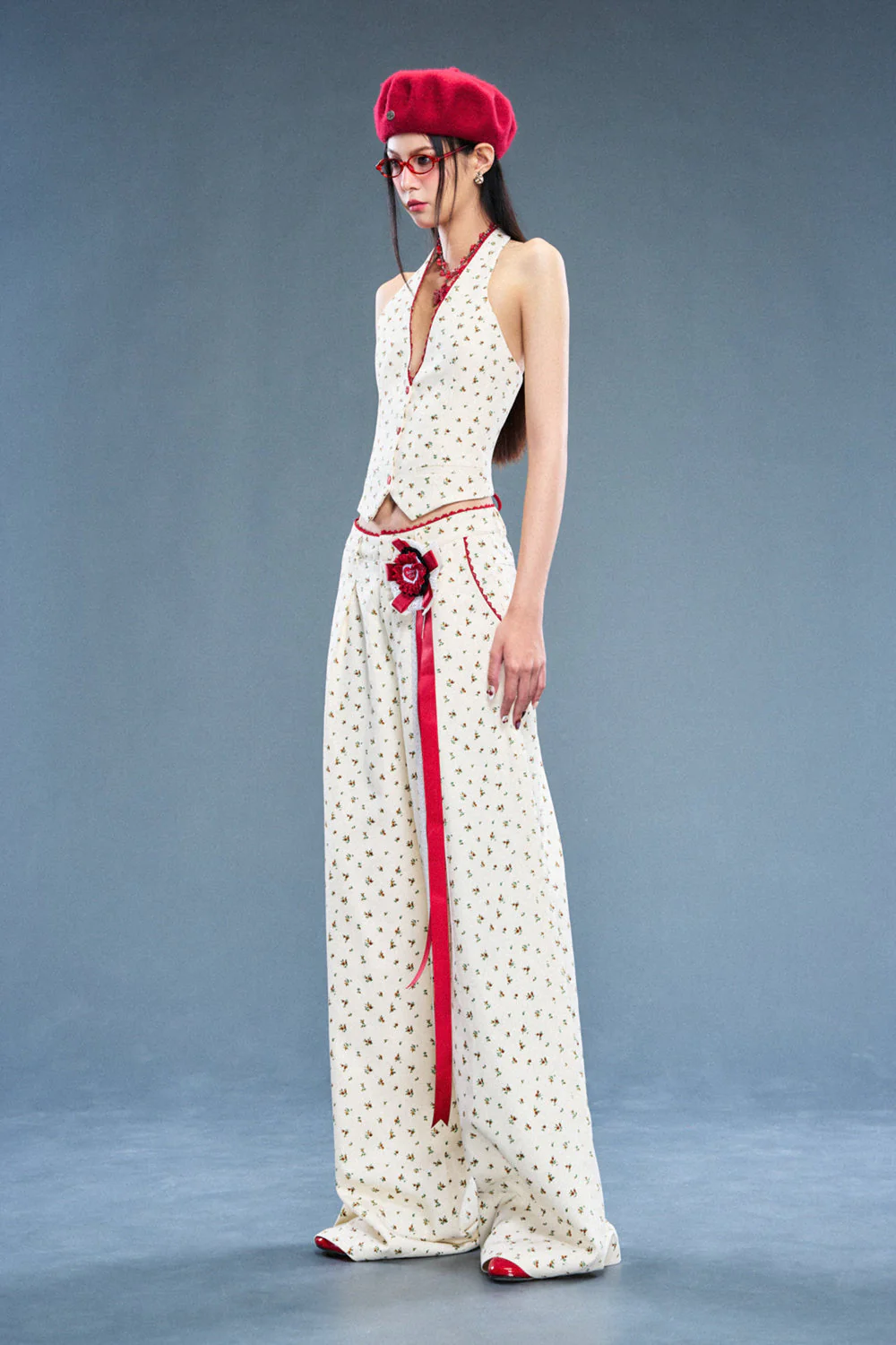 Mystery Halter Neck Cotton Top