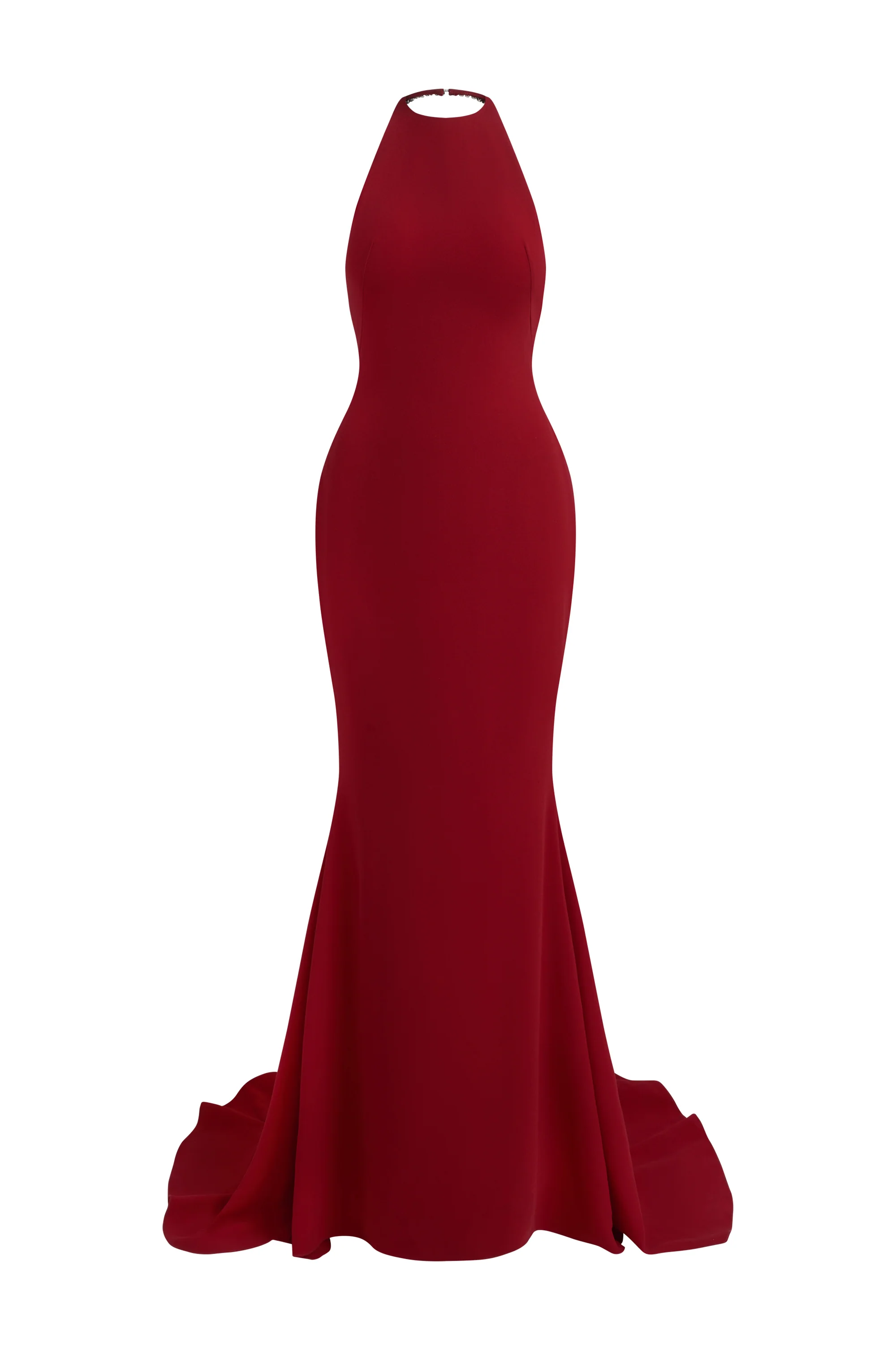 Rose Mermaid Draped Maxi Dress