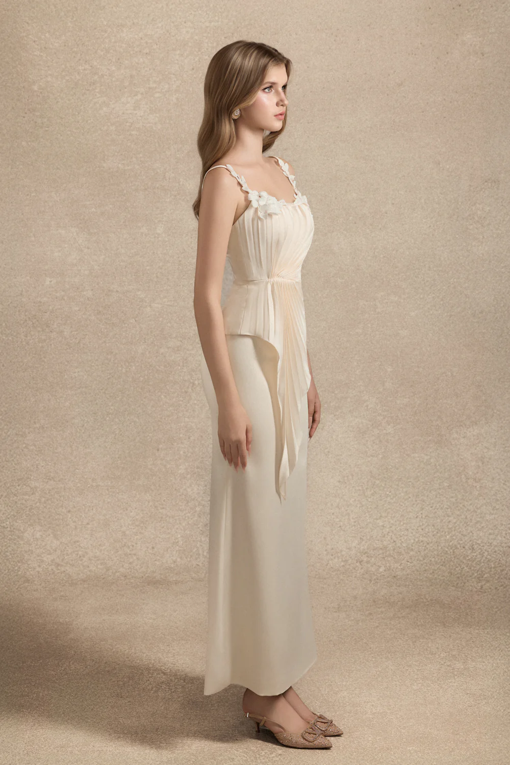 Liora Sheath Pleated Set