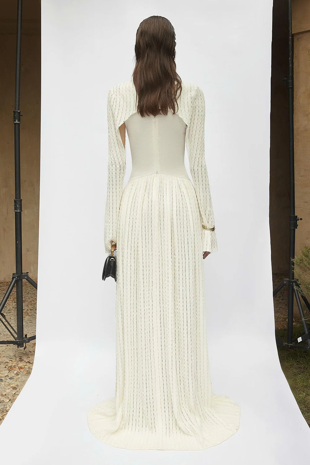 Prudence Keyhole Neck Knitted Maxi Dress