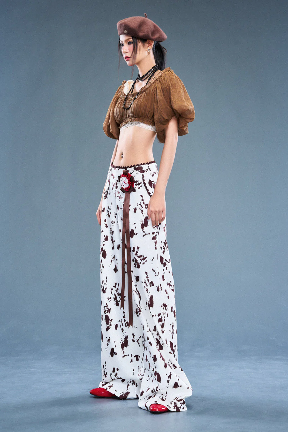 Wetsy Boat Neck Gathering Top