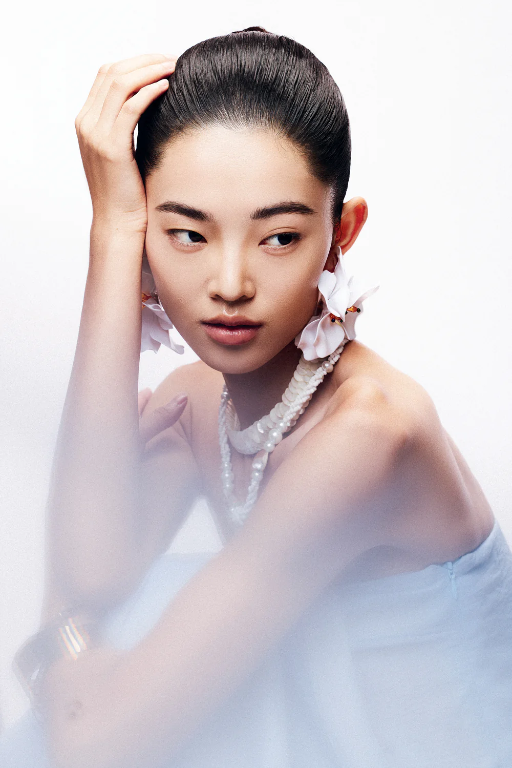 Alexa A-line Draped Chiffon Maxi Dress