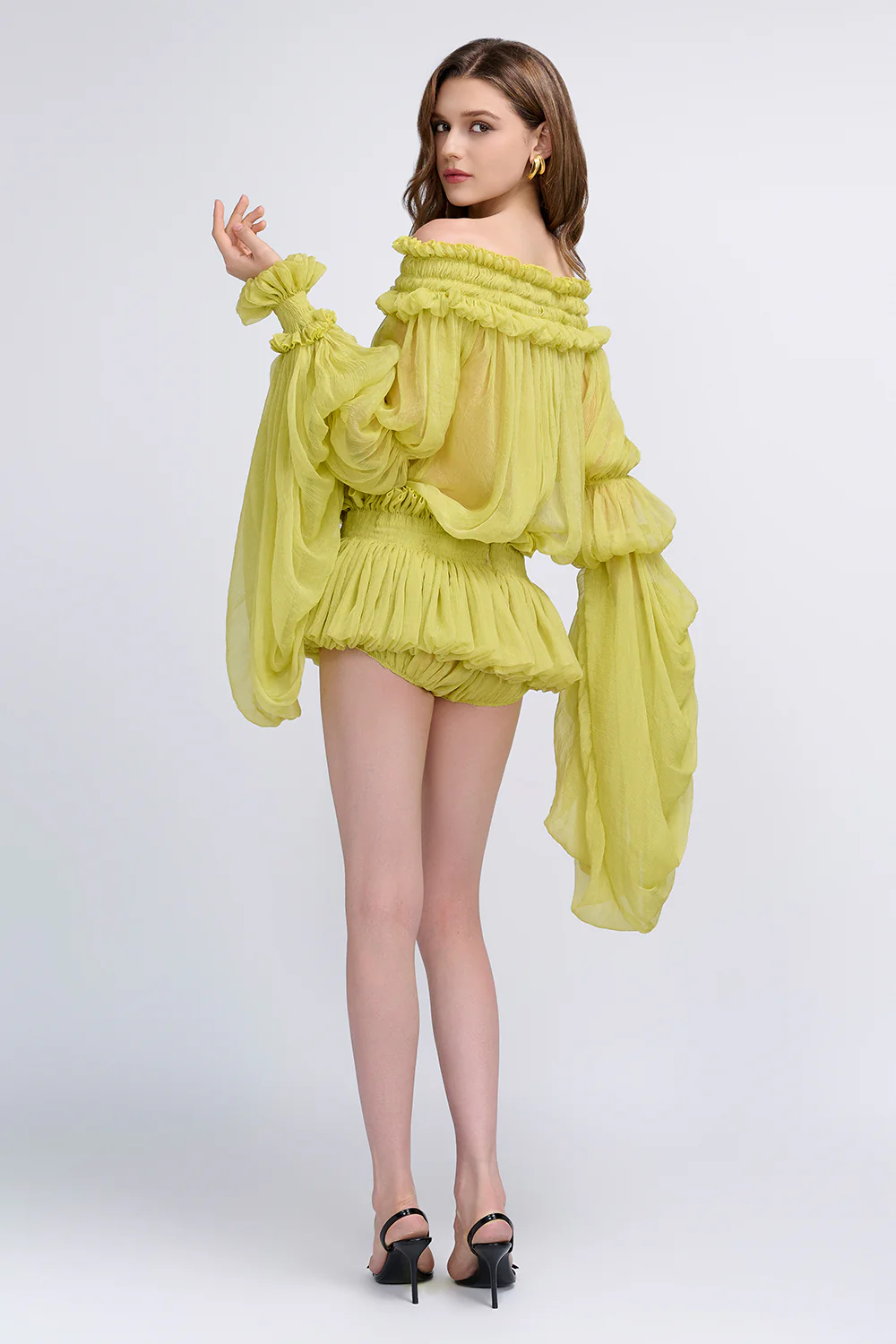 Larksong Off-Shoulder Ruffle Mini Dress