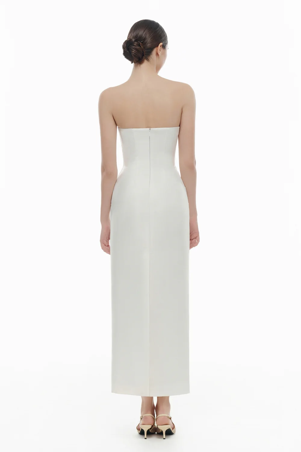 Lucienne Curved Draped Midi Dress