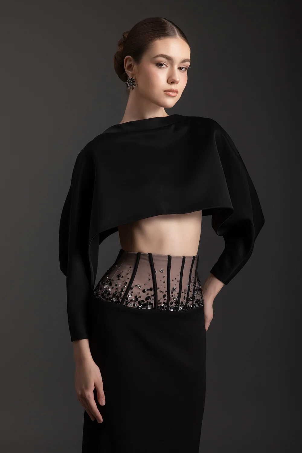 Celestial Cape Sleeve Rhinestone Set