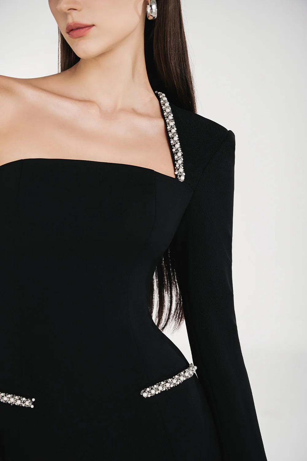 Moana Drop Waist Layered Cotton Spandex Mini Dress