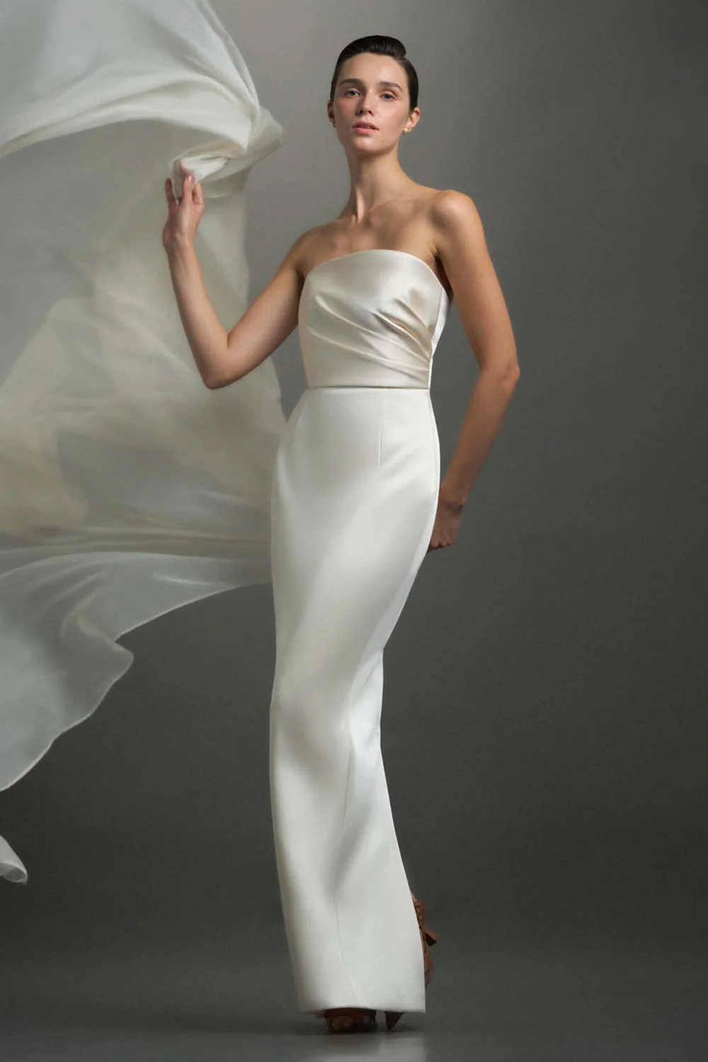 Maria Straight Accross Draped Maxi Dress