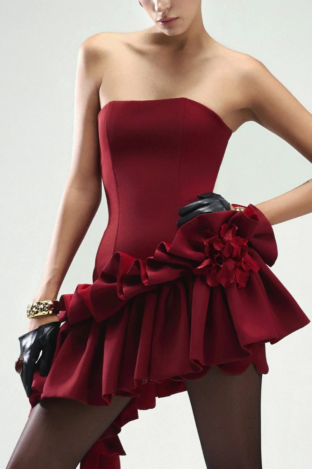 Raffle Floral Velvet Brooch