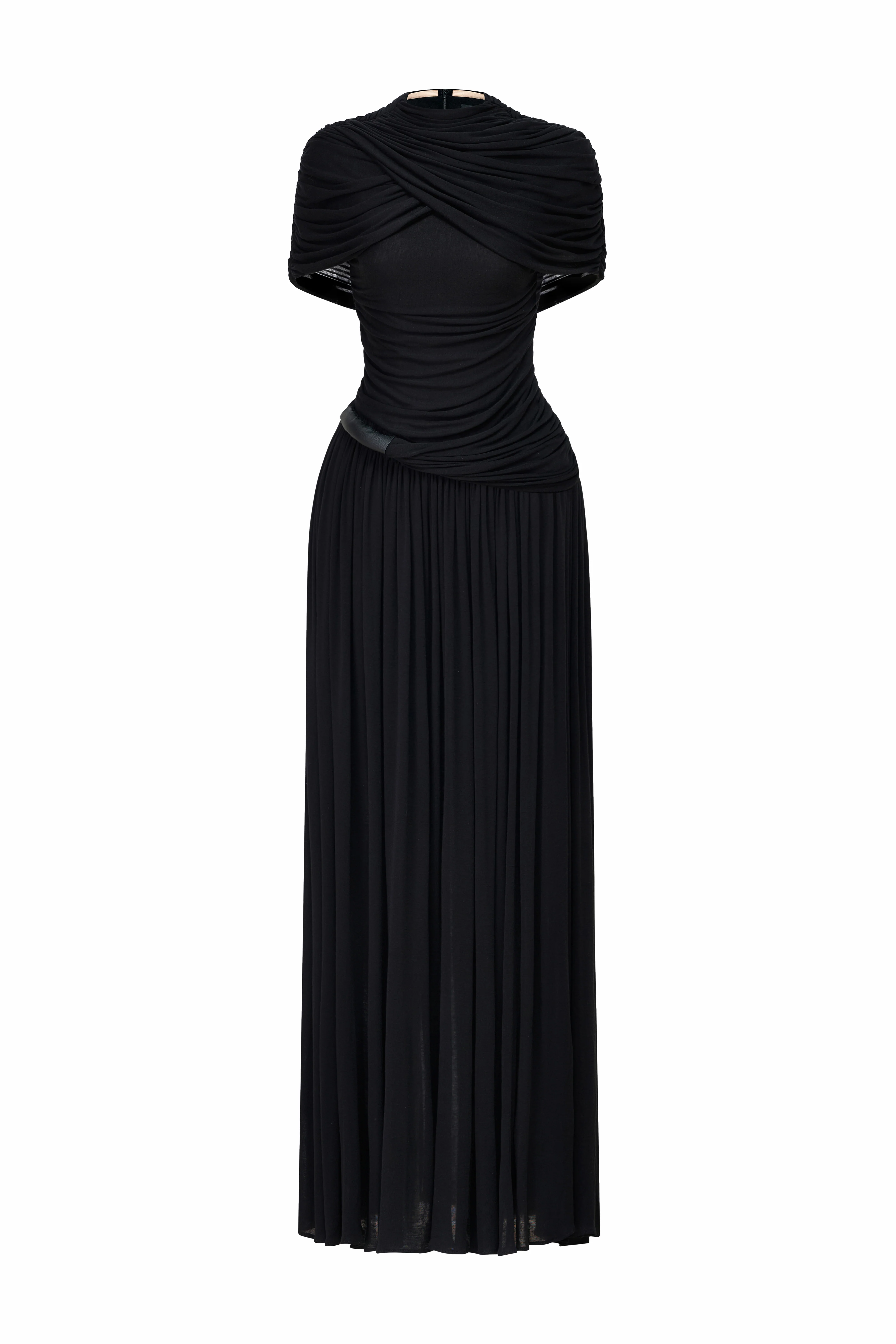 Aurélie Cape Draped Maxi Dress