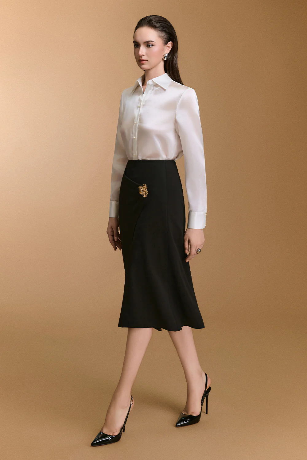 Scarlet Wrap Jersey Skirt