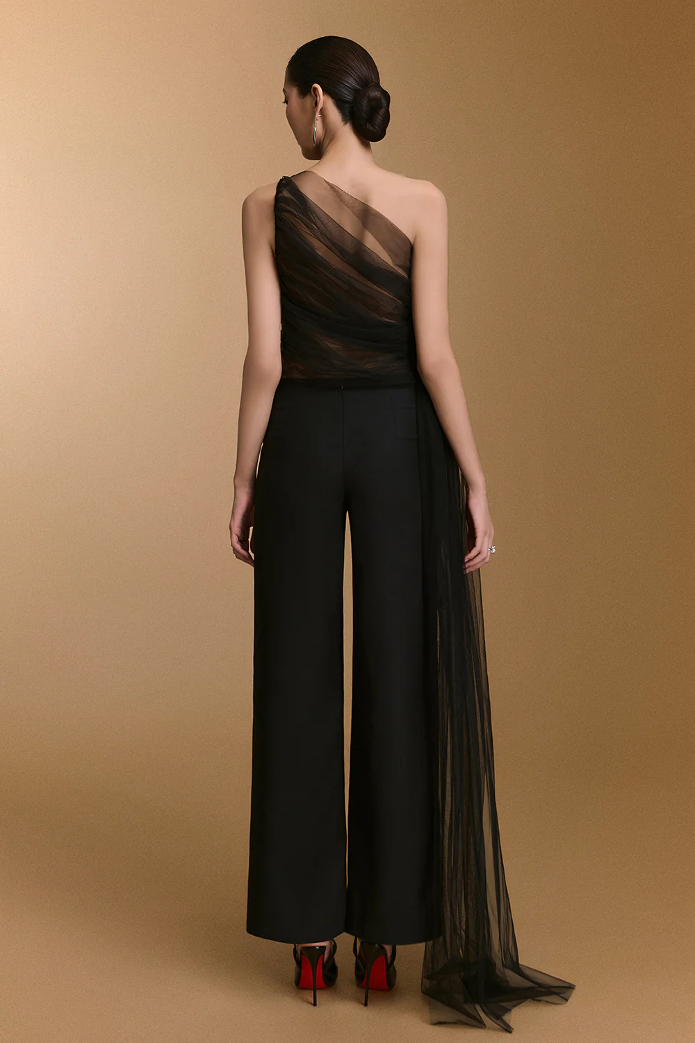 Ceci Straight Draped Pants