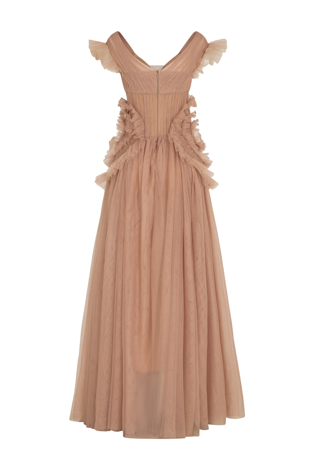 Saphara V-Neck Ruffle Maxi Dress