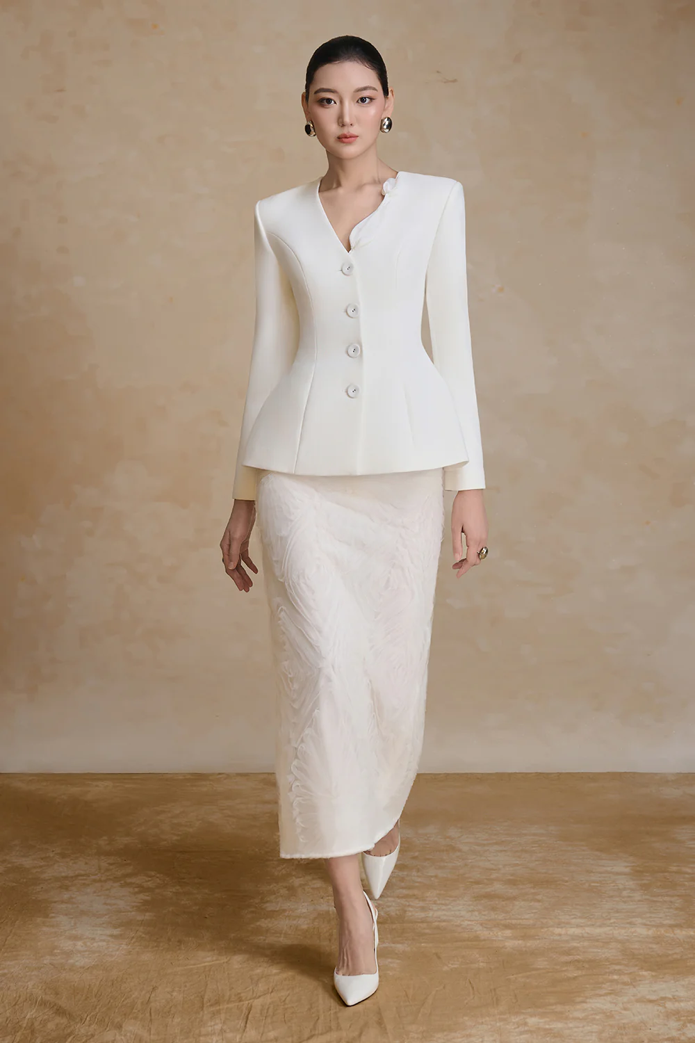 Tulip Straight Tulle Skirt