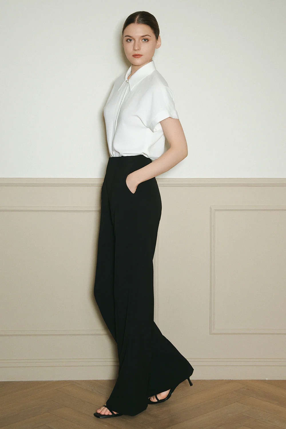 Fiola Collared Crepe Shirt