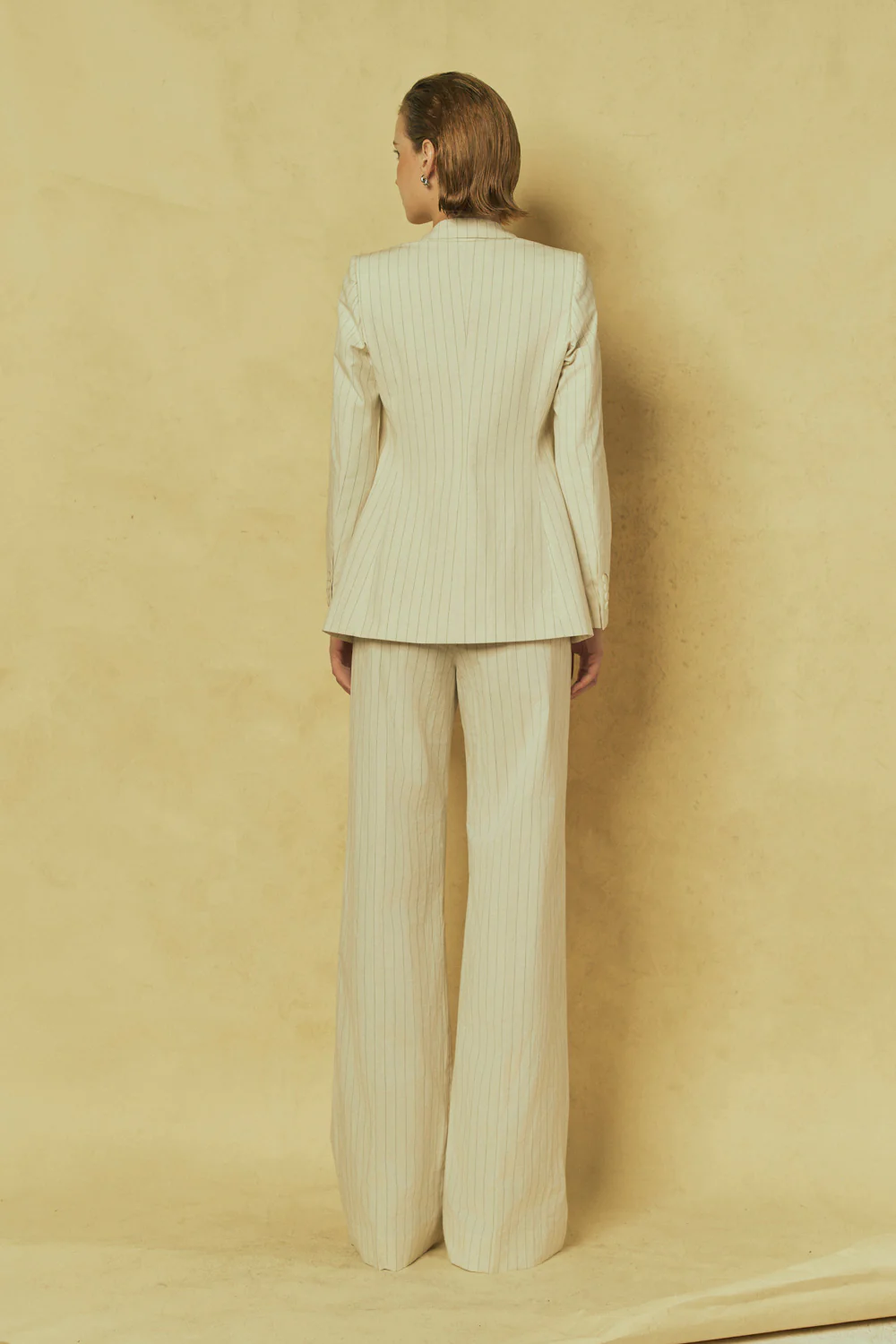 Sunbeam Straight Double Breasted Cotton Blend Blazer