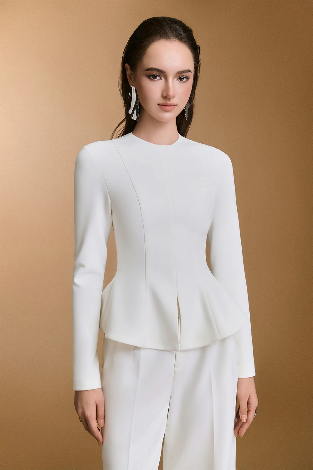 Thorn Peplum Polyester Top