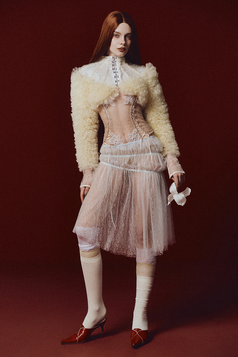 Sonnet High Neck Gathering Jacket