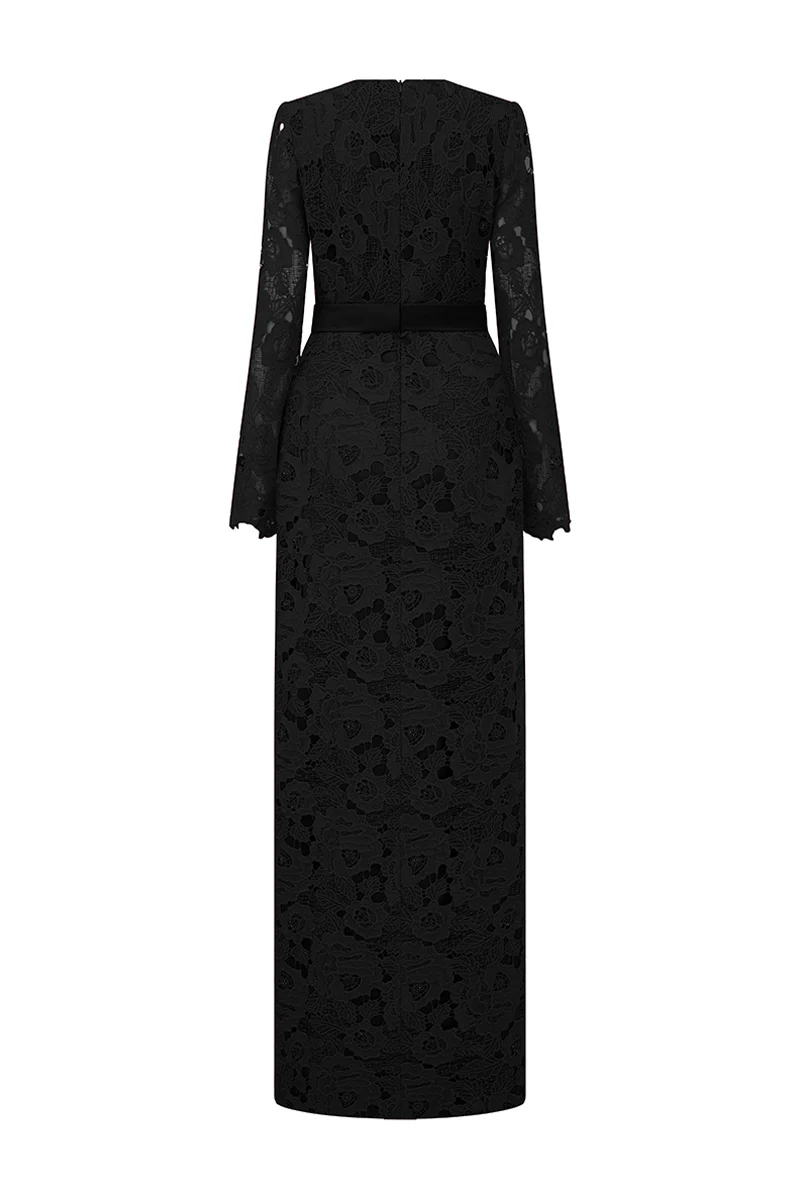 Kennedi Long Sleeve Lace Maxi Dress