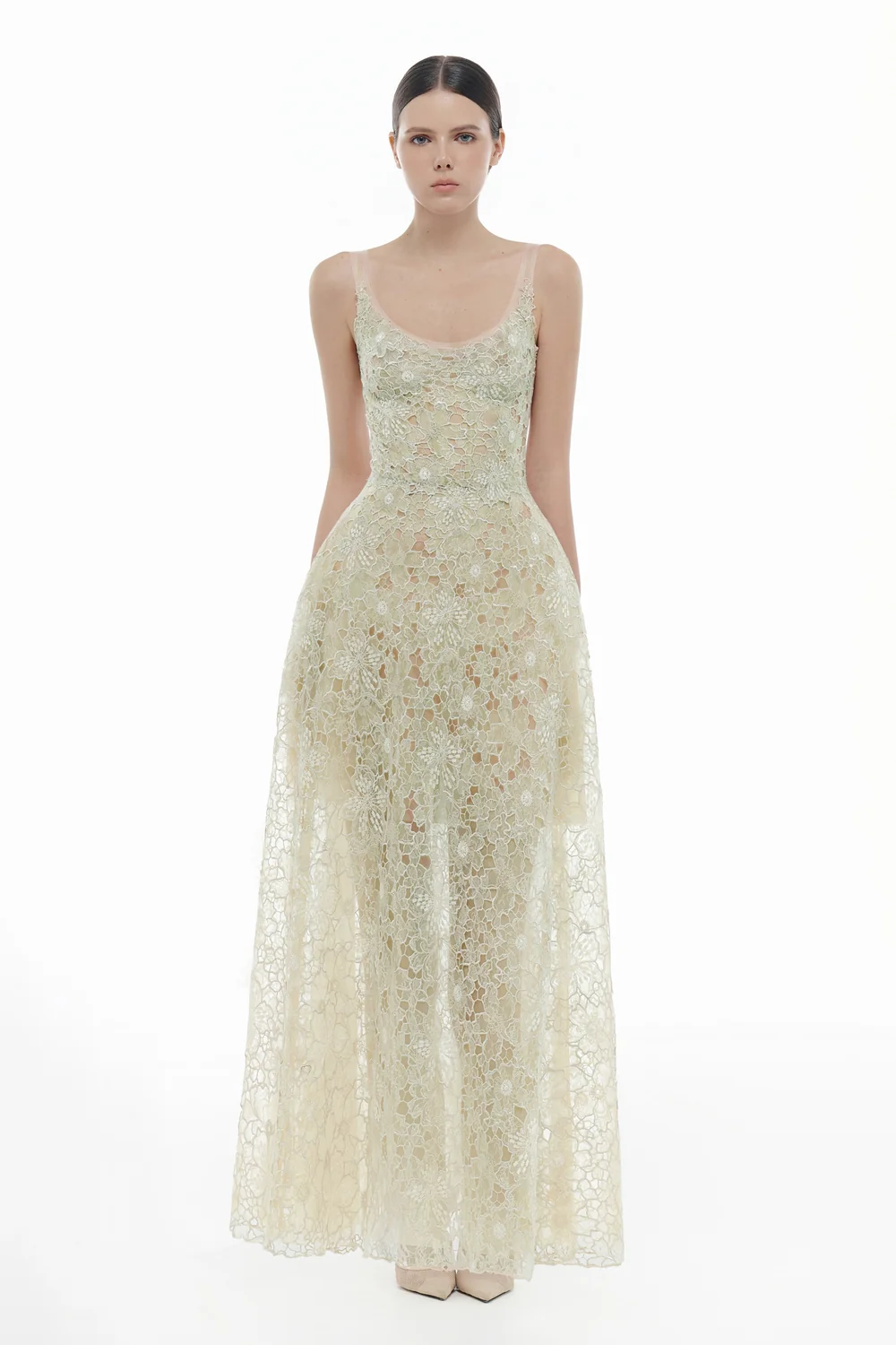 Seraphine Scoop Applique Maxi Dress