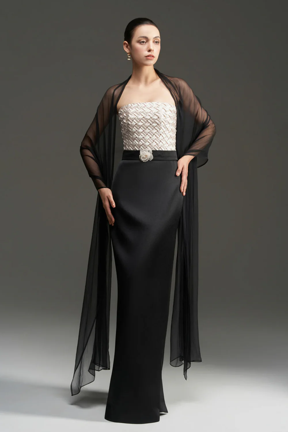 Morgan Scarf Crochet Maxi Dress