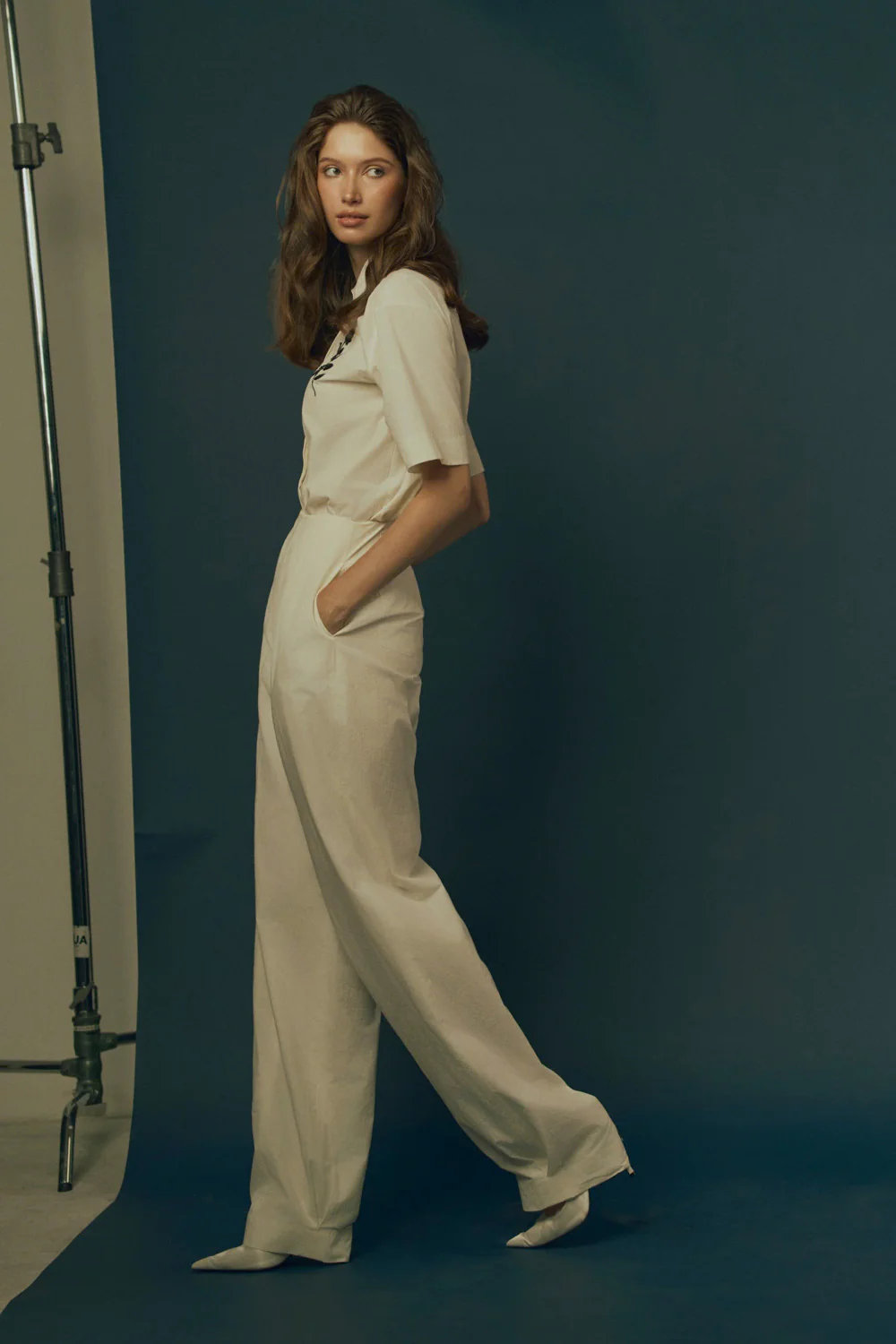 Rhythm Bubble Seam Pocket Cotton Floor Length Pants