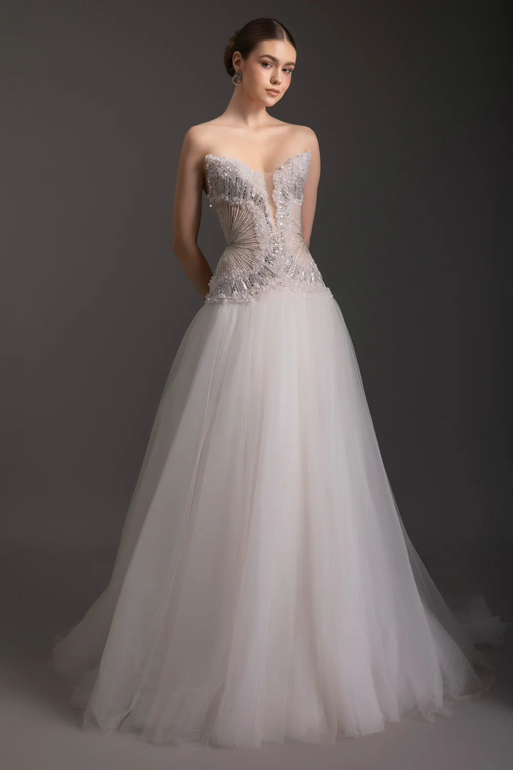 Stardust Sweetheart Rhinestone Maxi Dress