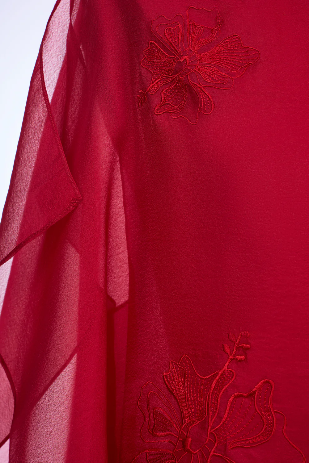 Scarlett Butterfly Sleeve Embroidery Top