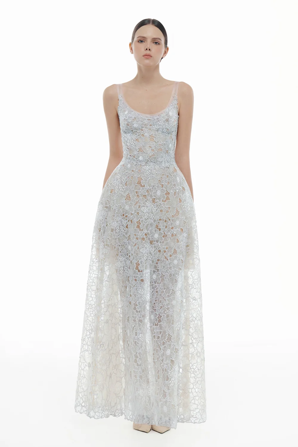 Seraphine Scoop Applique Maxi Dress