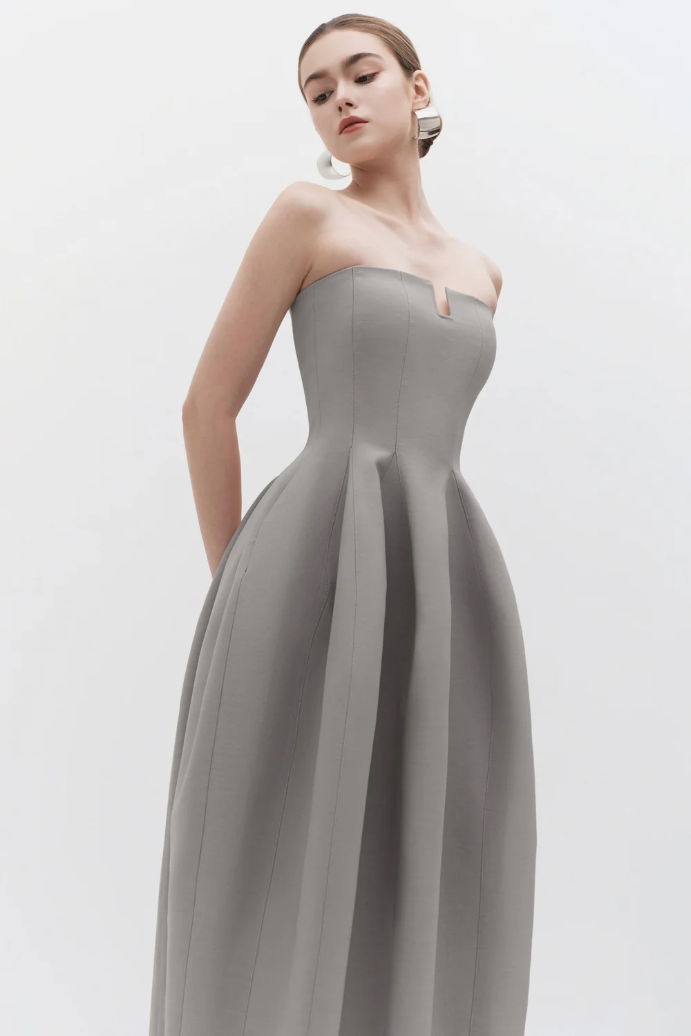 Astrid Cocoon Pleated Maxi Dress