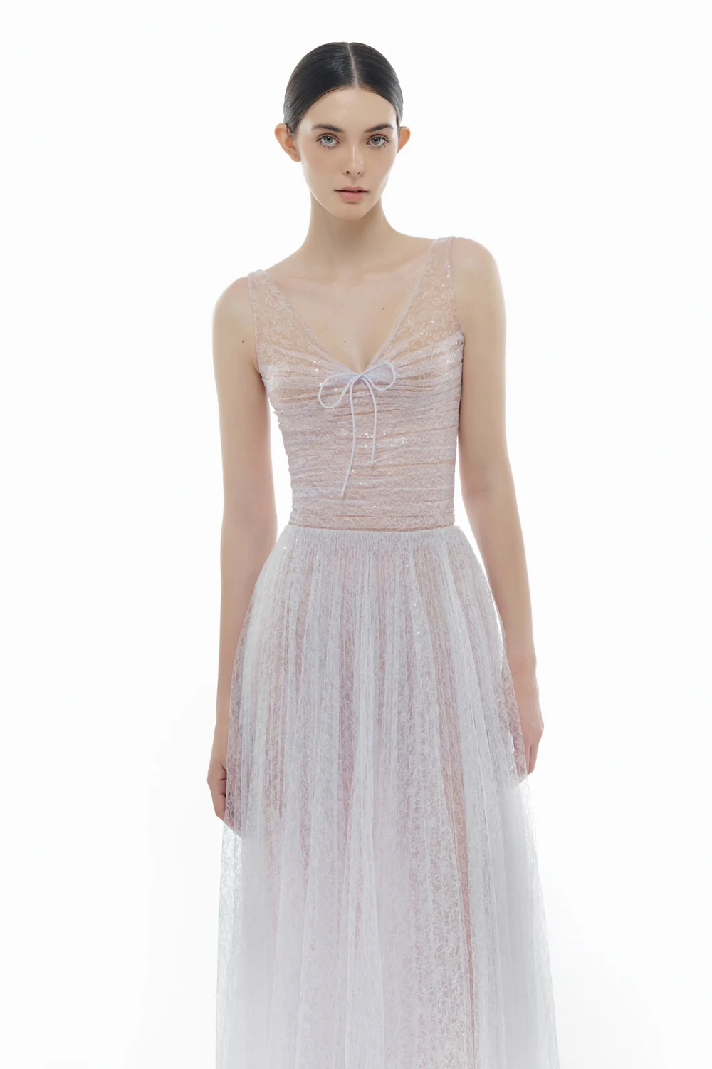 Vivienne V-Neck Sequin Midi Dress