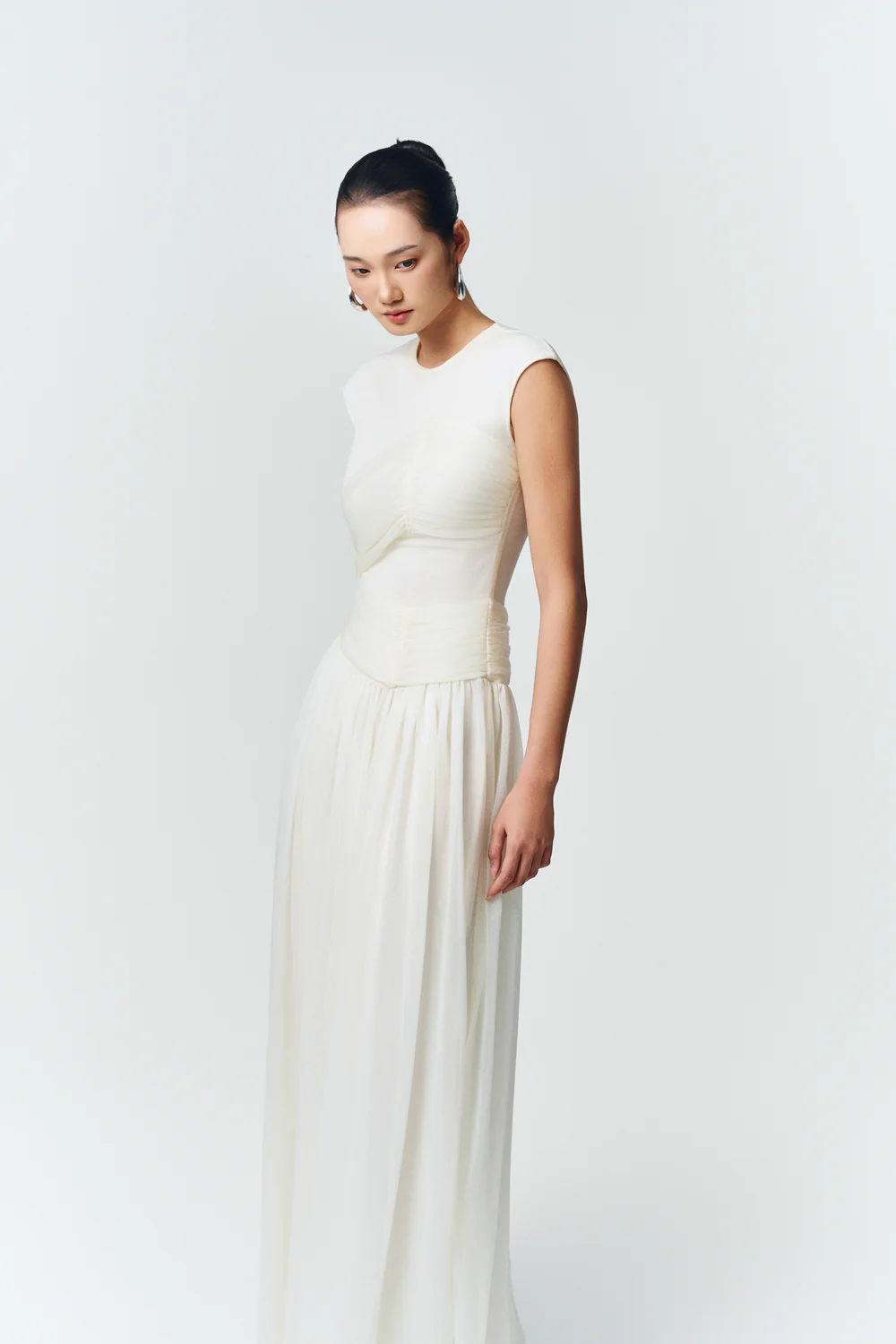 Terra Cap Gathering Maxi Dress