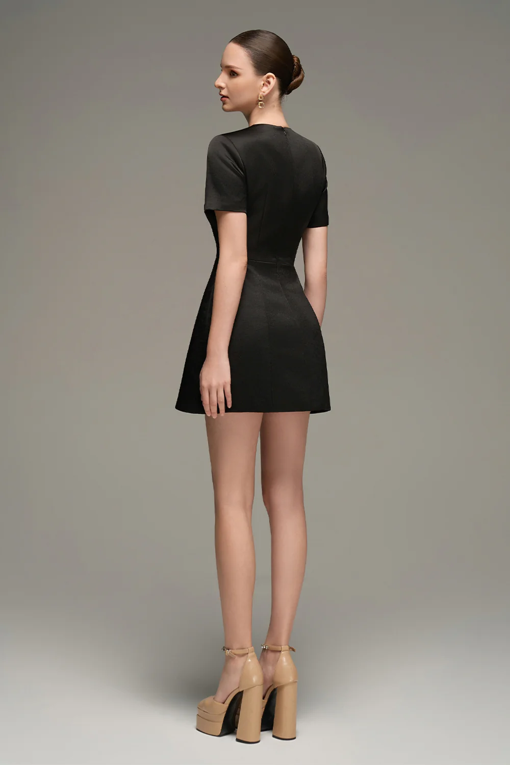 Rylan A-line Applique Mini Dress