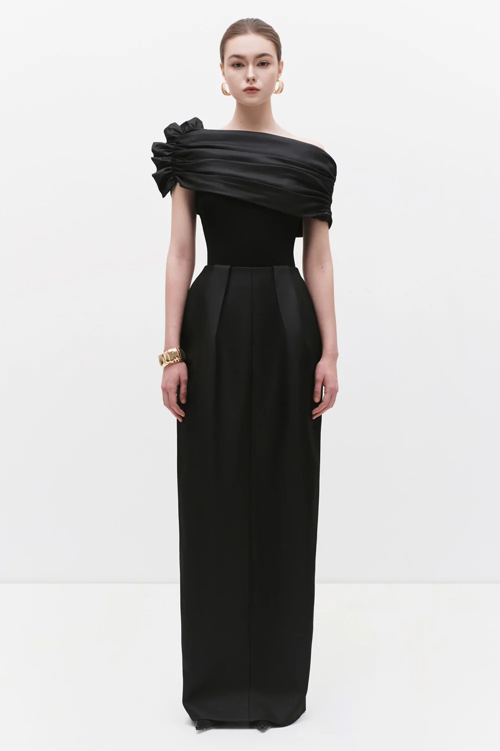 Azura Straight Pleated Skirt