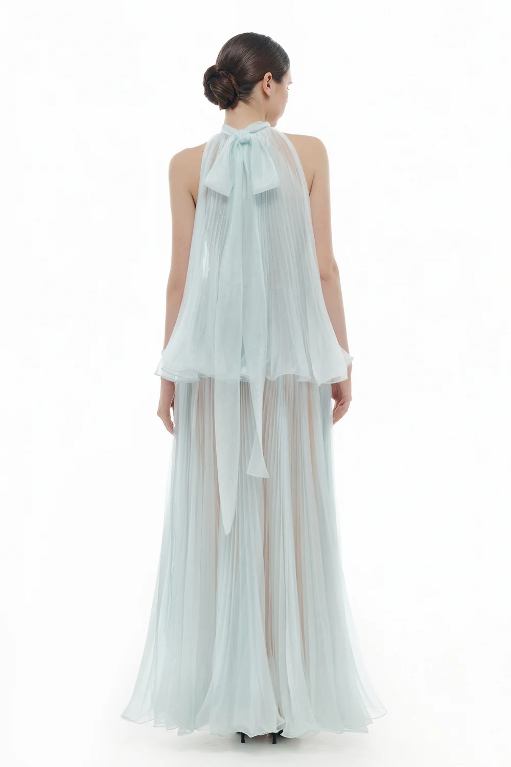 Margaux Halter Polyester Maxi Dress