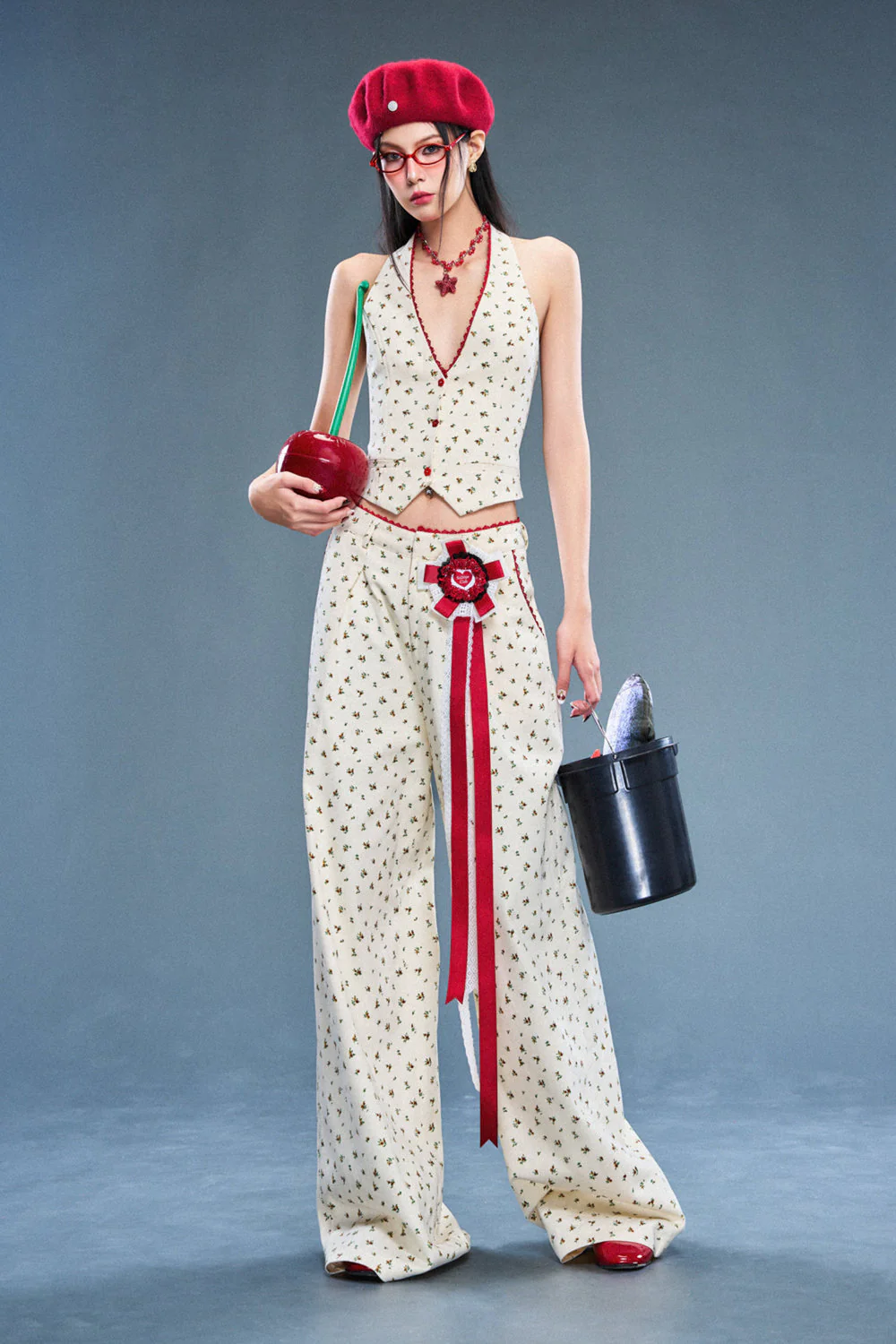 Mystery Halter Neck Cotton Top