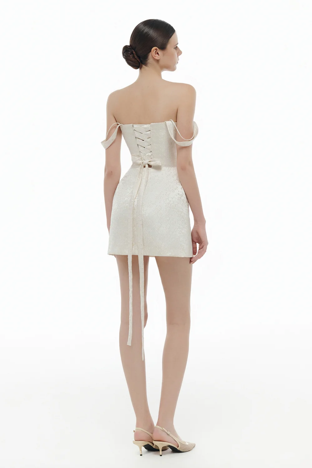 Liora Sweetheart Draped Mini Dress