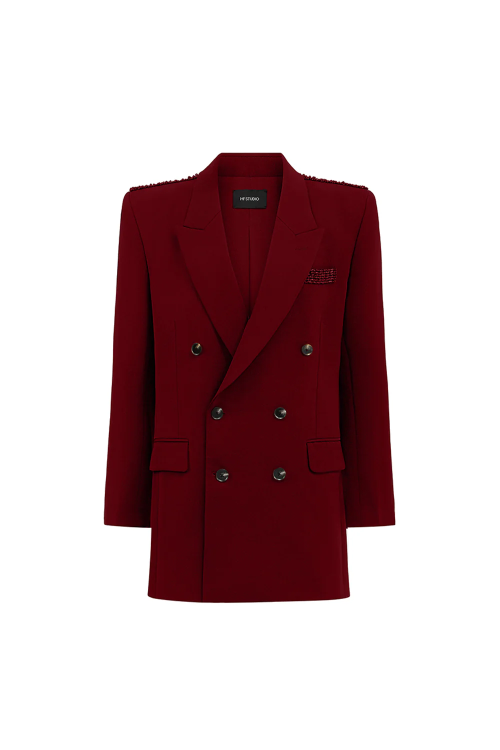 Claire Notched Rhinestone Blazer