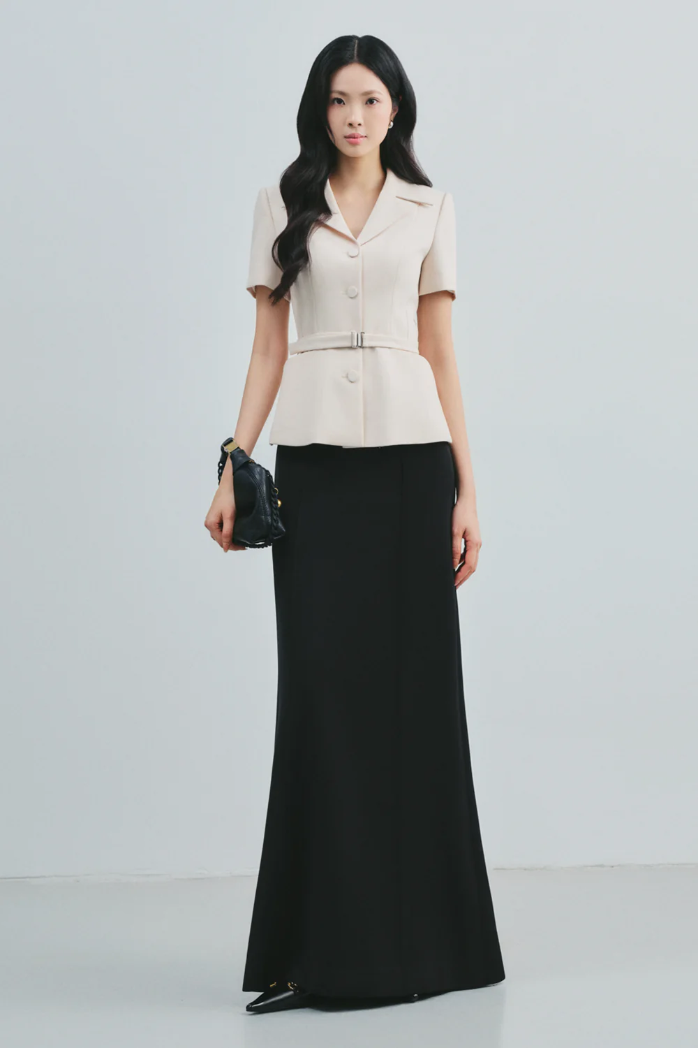 Fianna Peplum Button Top