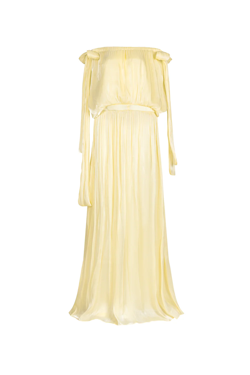 Thealine Blouson Ribbon Maxi Dress