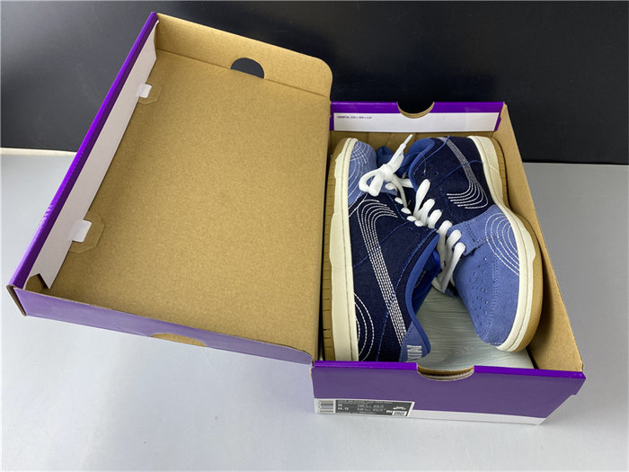 NK SB Dunk Low Denim Sashiko CV0316-400 detail 7