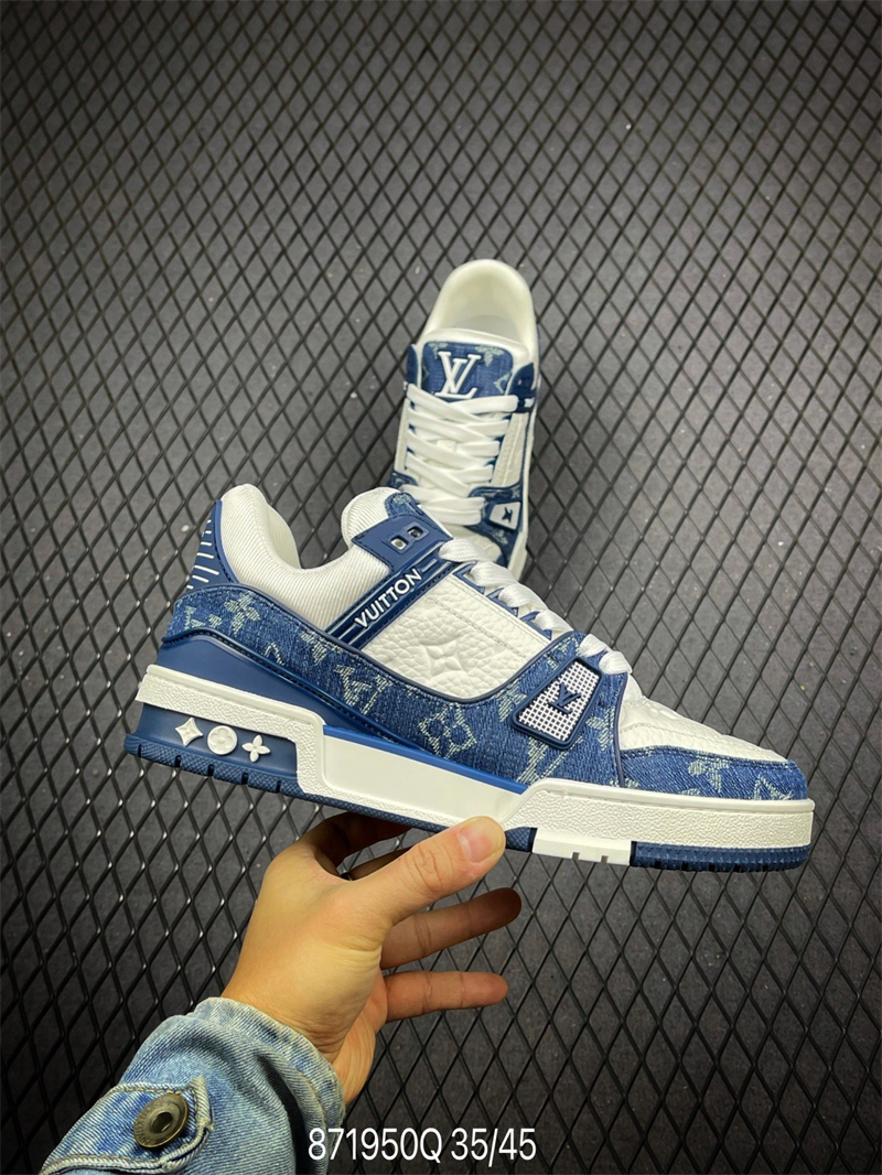L X V Trainer Sneaker Low Blue detail 7