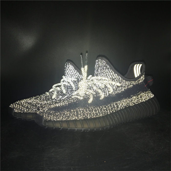 ADS Yeezy Boost 350 V2 Static Black (Reflective) FU9007 detail 3